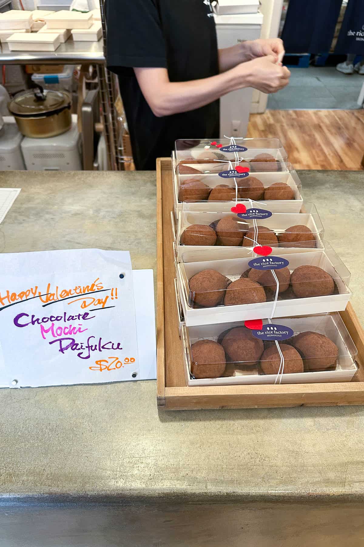Chocolate mochi from The Rice Factory.