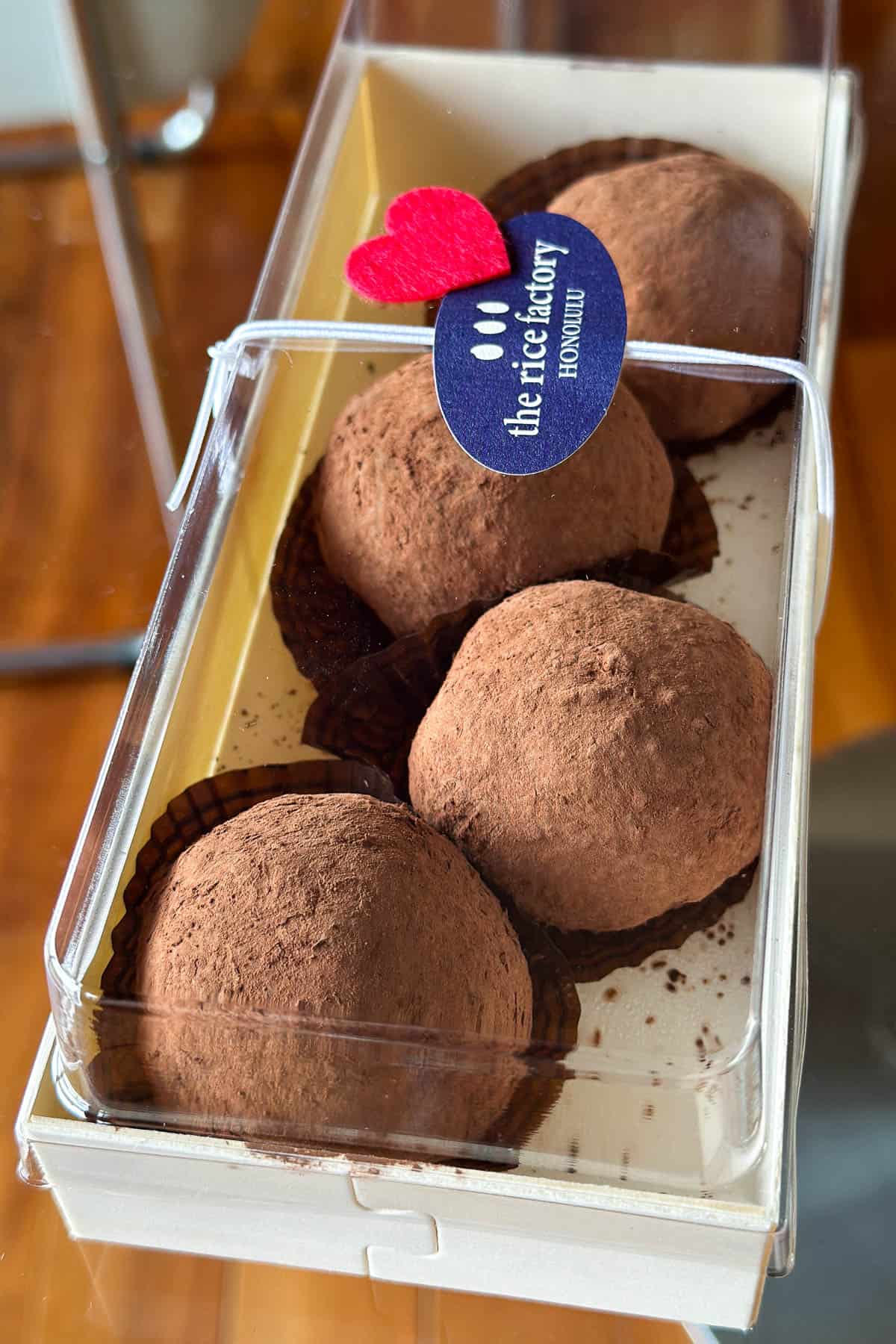 Chocolate mochi from The Rice Factory.