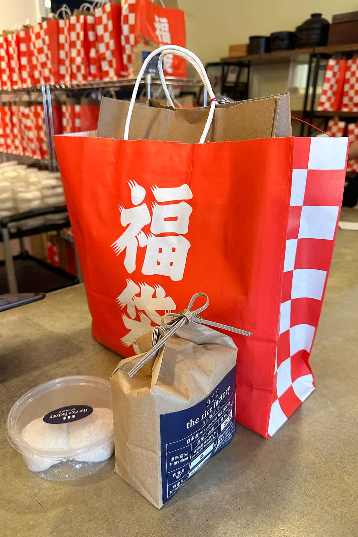 Fukubukuro bag from The Rice Factory.