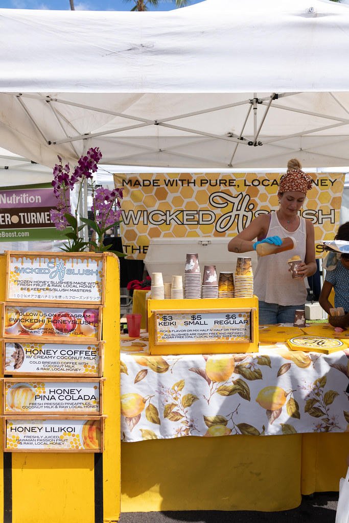 Wicked Hi Slush stand at the Kakaako Farmers Market