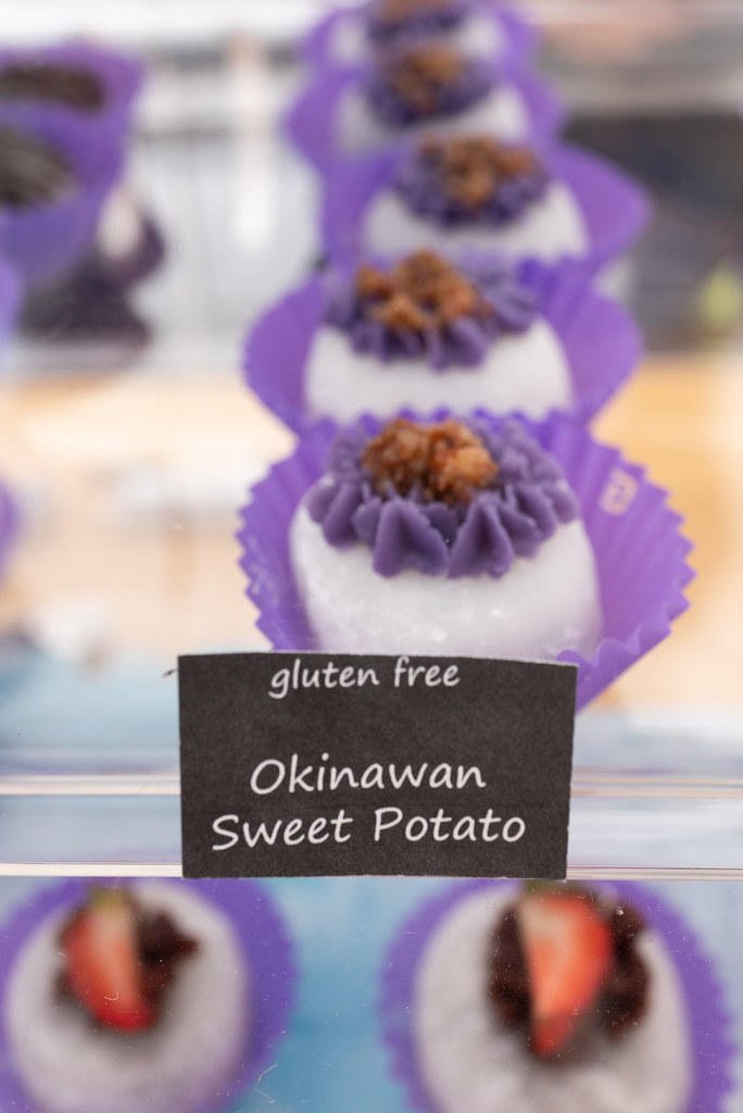 Okinawan sweet potato mochi