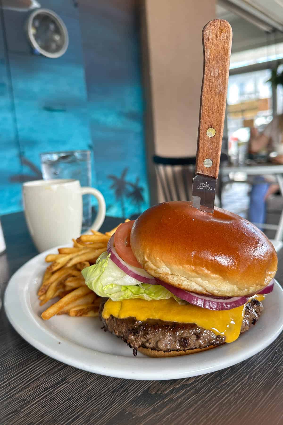 Cheeseburger from Over Easy in Kailua.