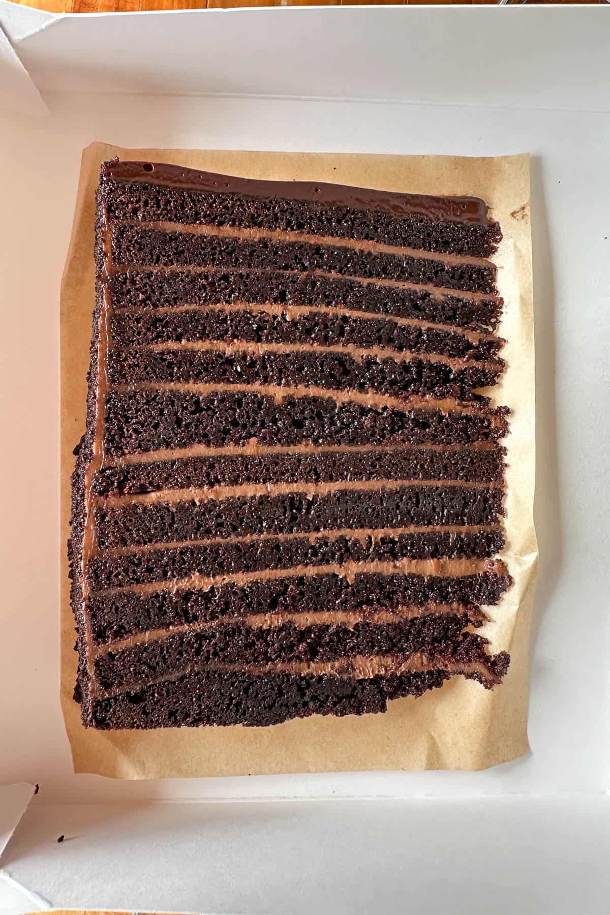 Hana Quon chocolate cake at The Curb in Kaimuki.