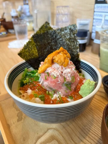 Negitoro bowl from Totoya in Kaimuki.