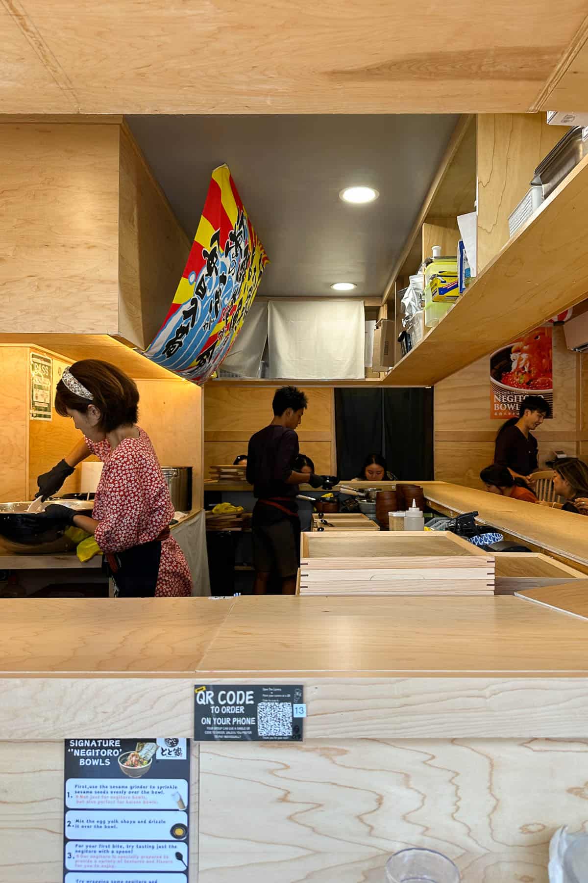 Interior of Totoya in Kaimuki.