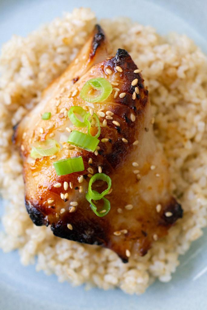 Misoyaki Butterfish over rice