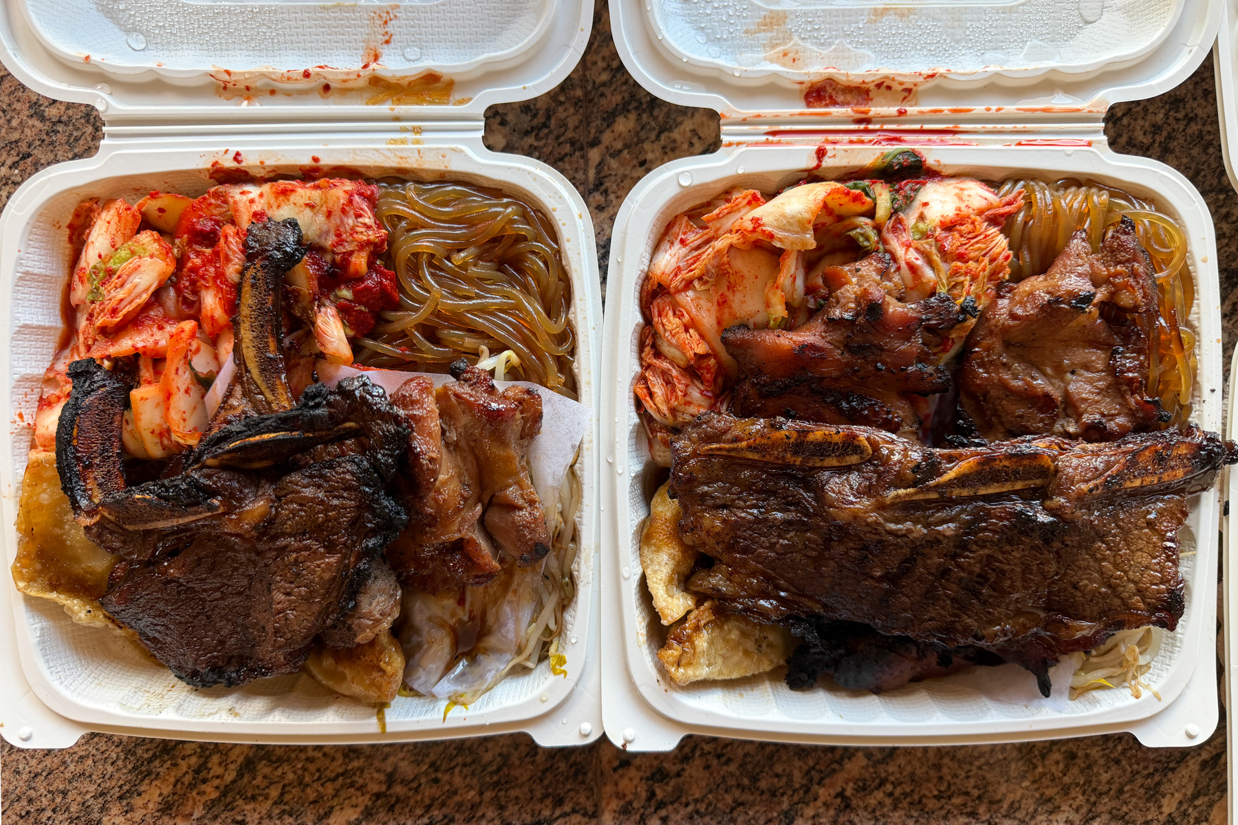Korean plate lunch from Pearl's Korean BBQ.