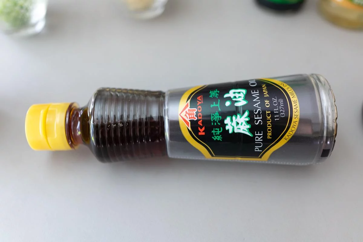 Bottle of toasted sesame oil