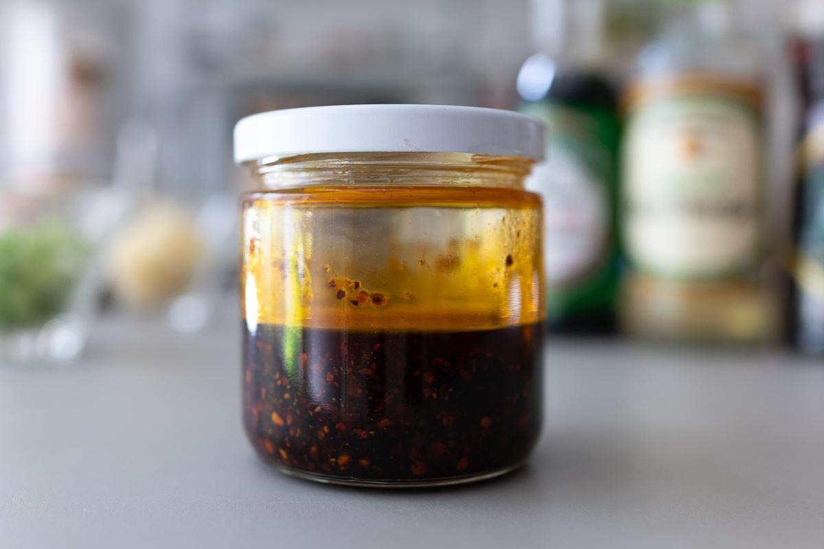 Jar of chili oil