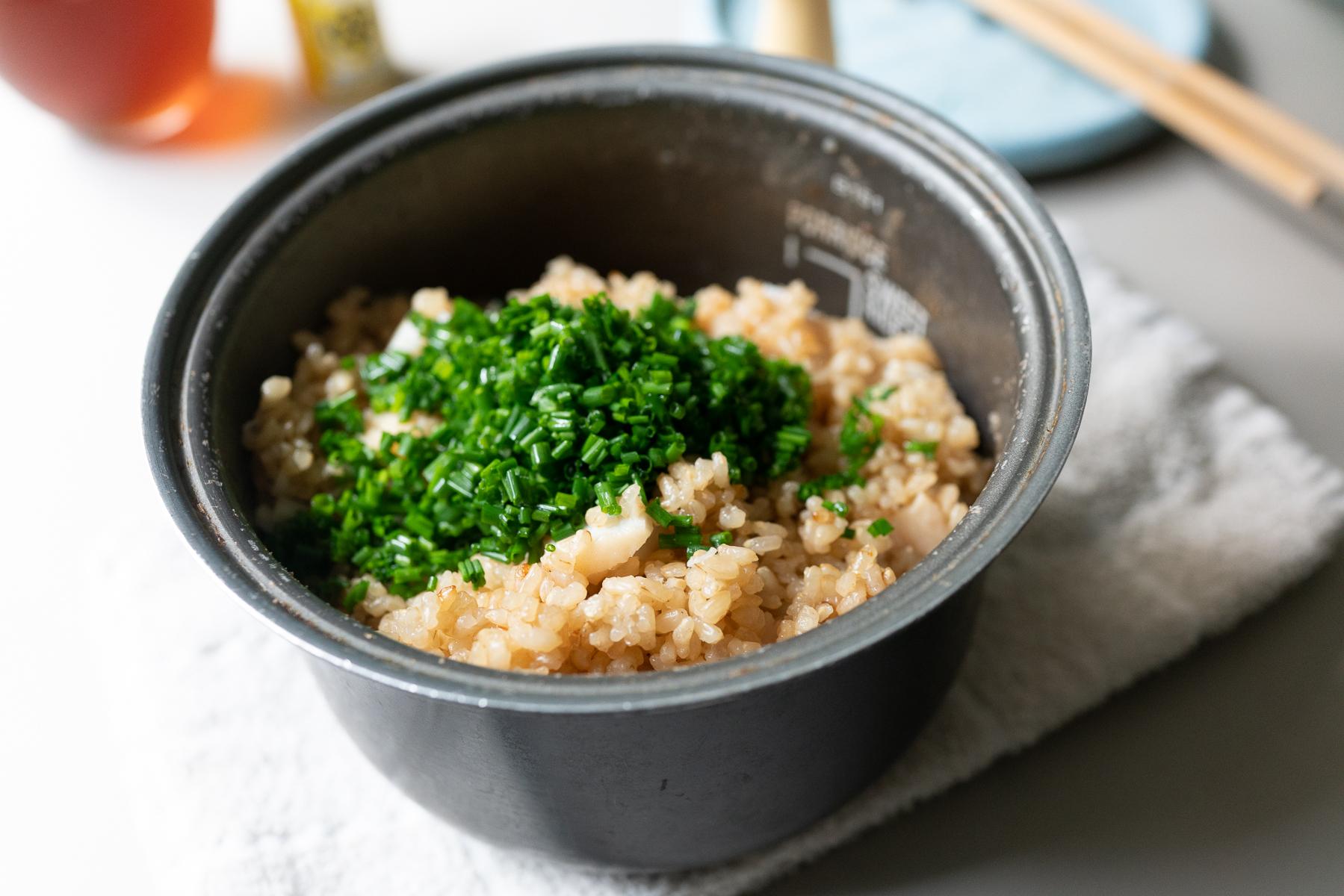 Rice Cooker Recipe Scallops And Rice Onolicious Hawaiʻi