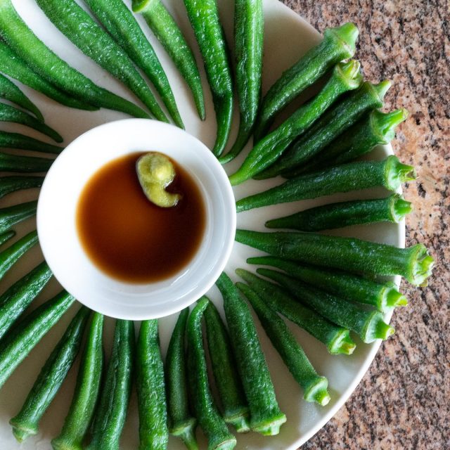 Boiled Okra Onolicious Hawaiʻi
