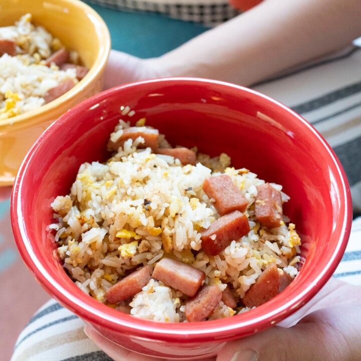A bowl of Spam Fried Rice