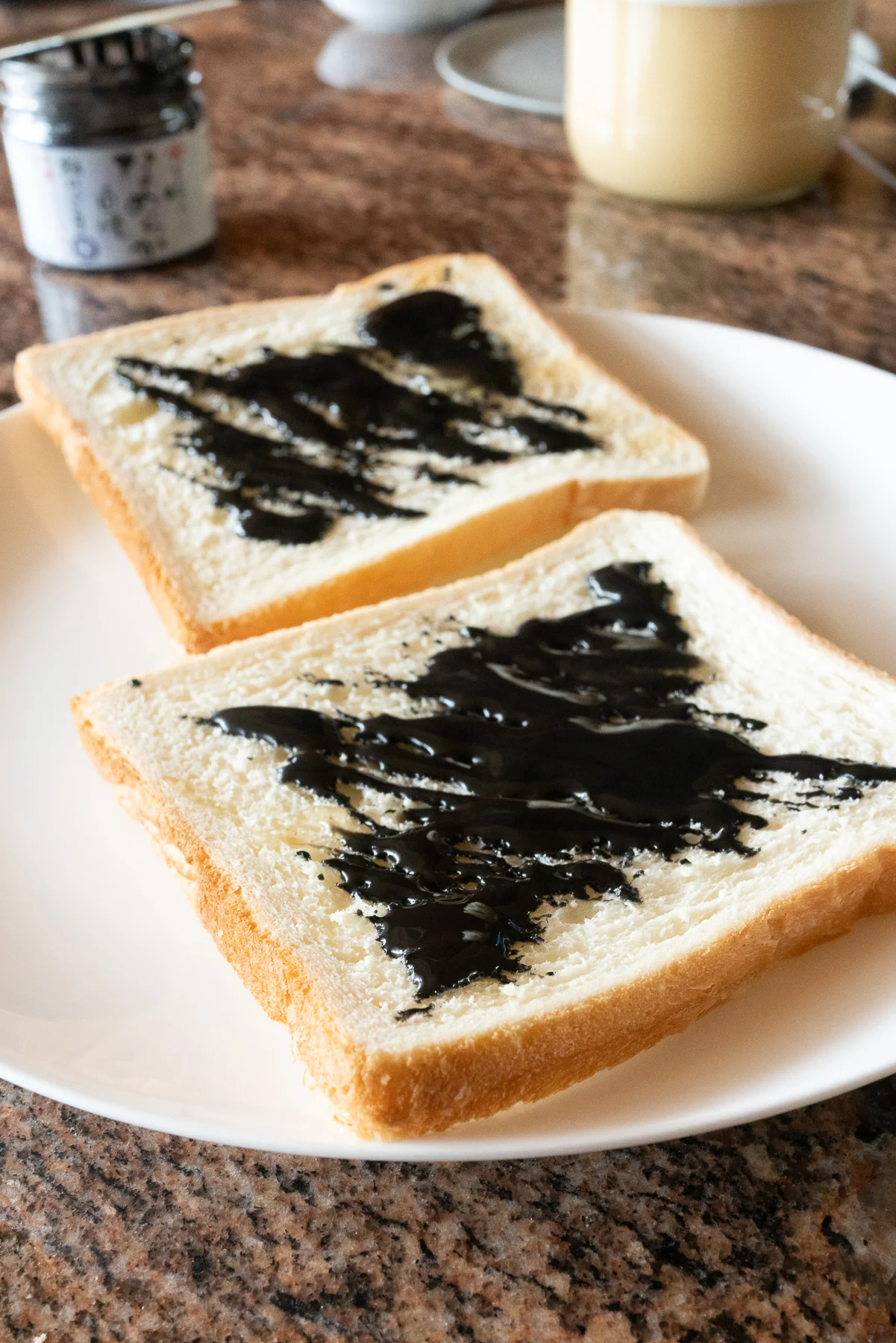 Black Sesame Toast, ready to eat!