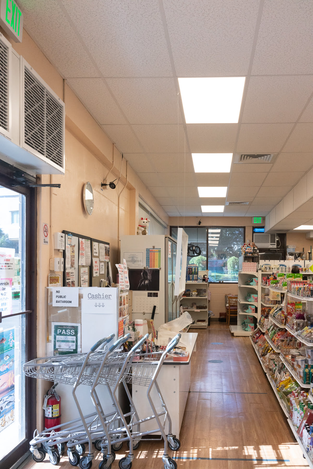 Inside J-Shop, a small Japanese market in Honolulu.