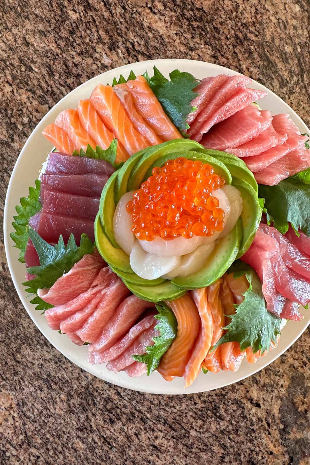 Sushi cake.