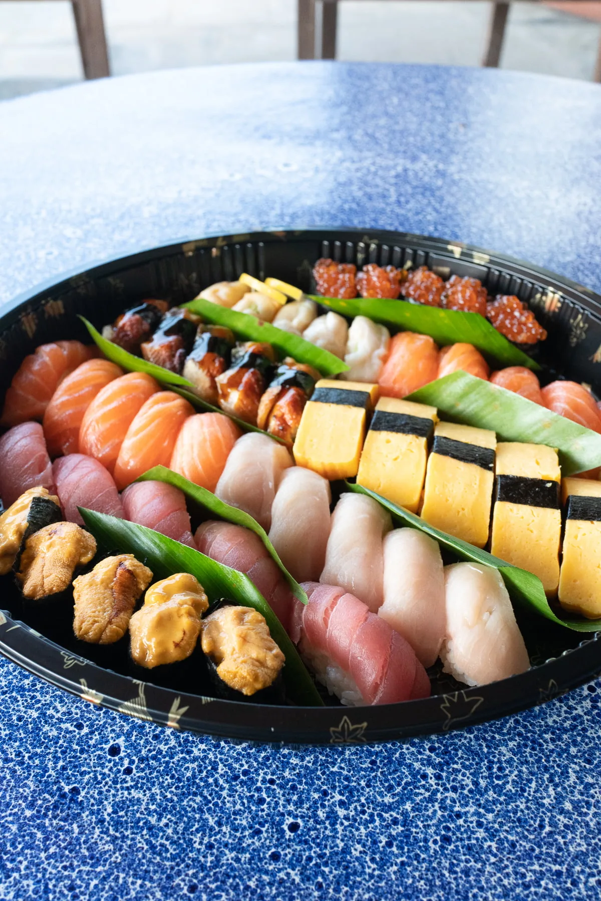 A sushi platter from Fish & Rice.