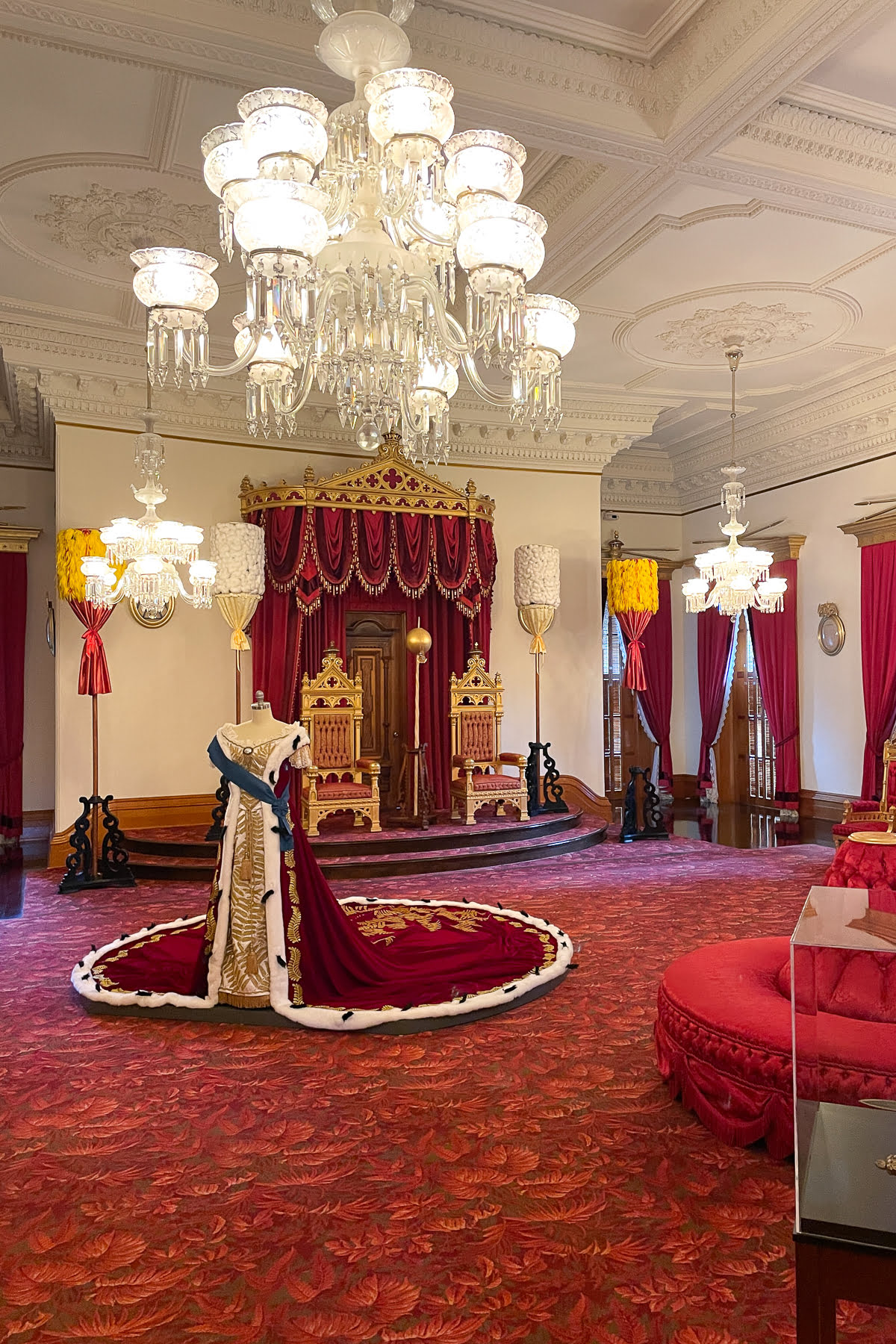The Throne Room at Iolani Palace.