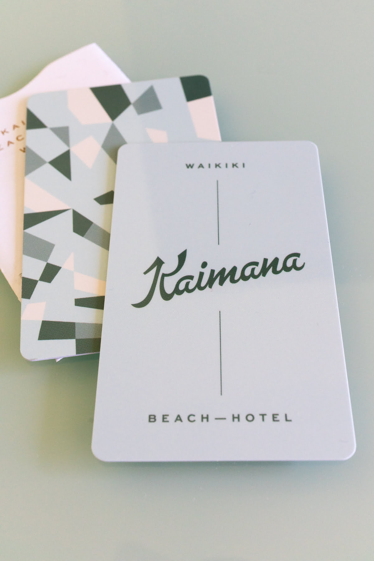 Key cards at Kaimana Beach Hotel.