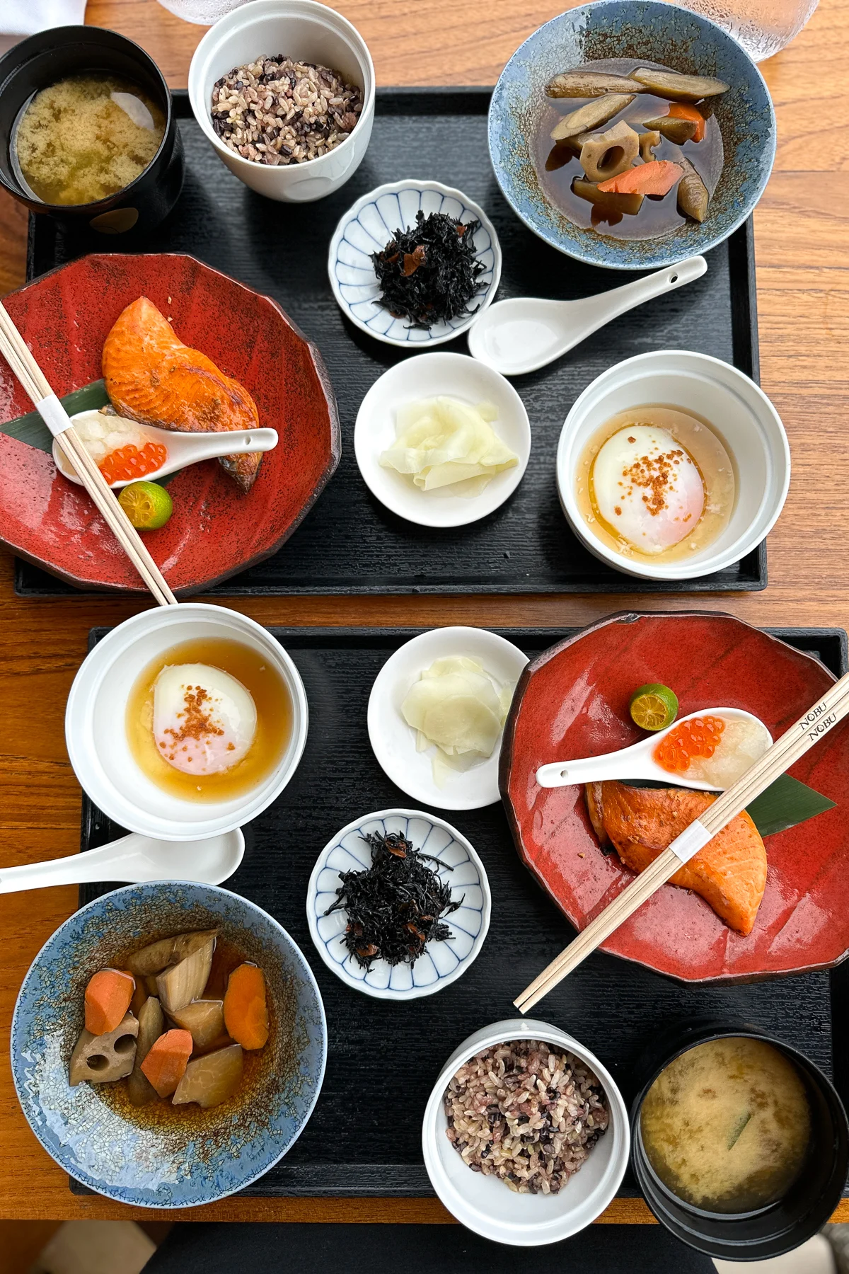 Japanese breakfast set served at Sensei By Nobu (located at Sensei Lanai).