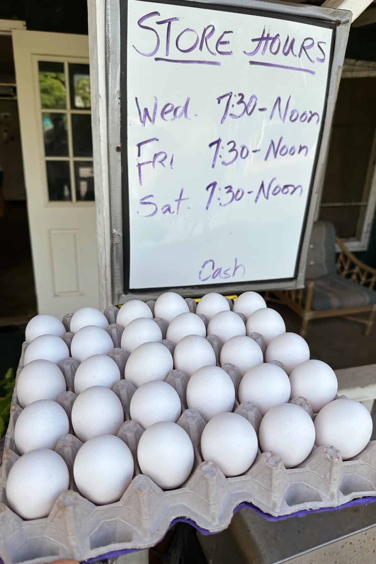 Eggs from OK Poultry.