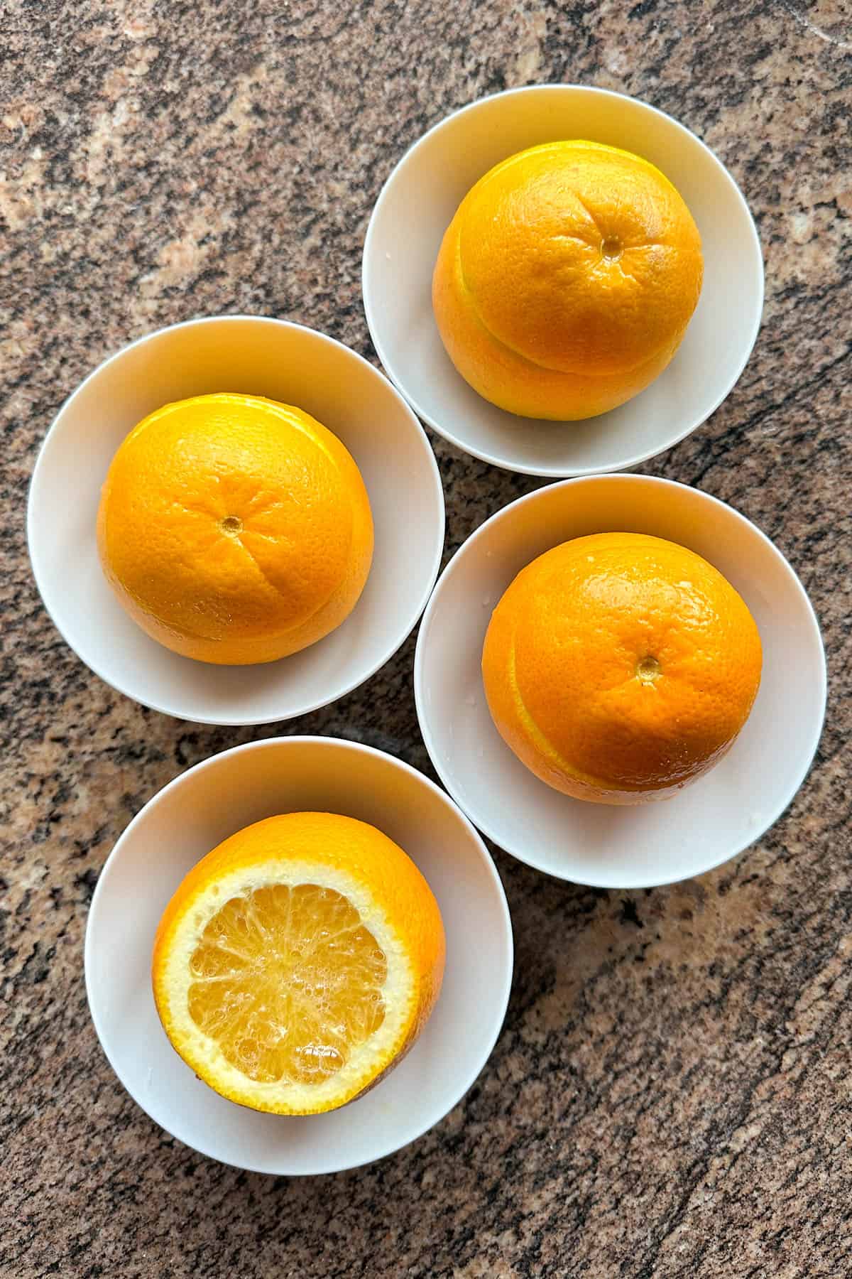 Oranges with salt.