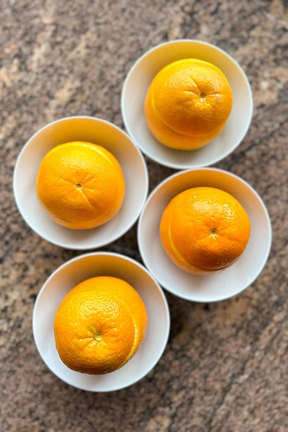 Oranges with salt.