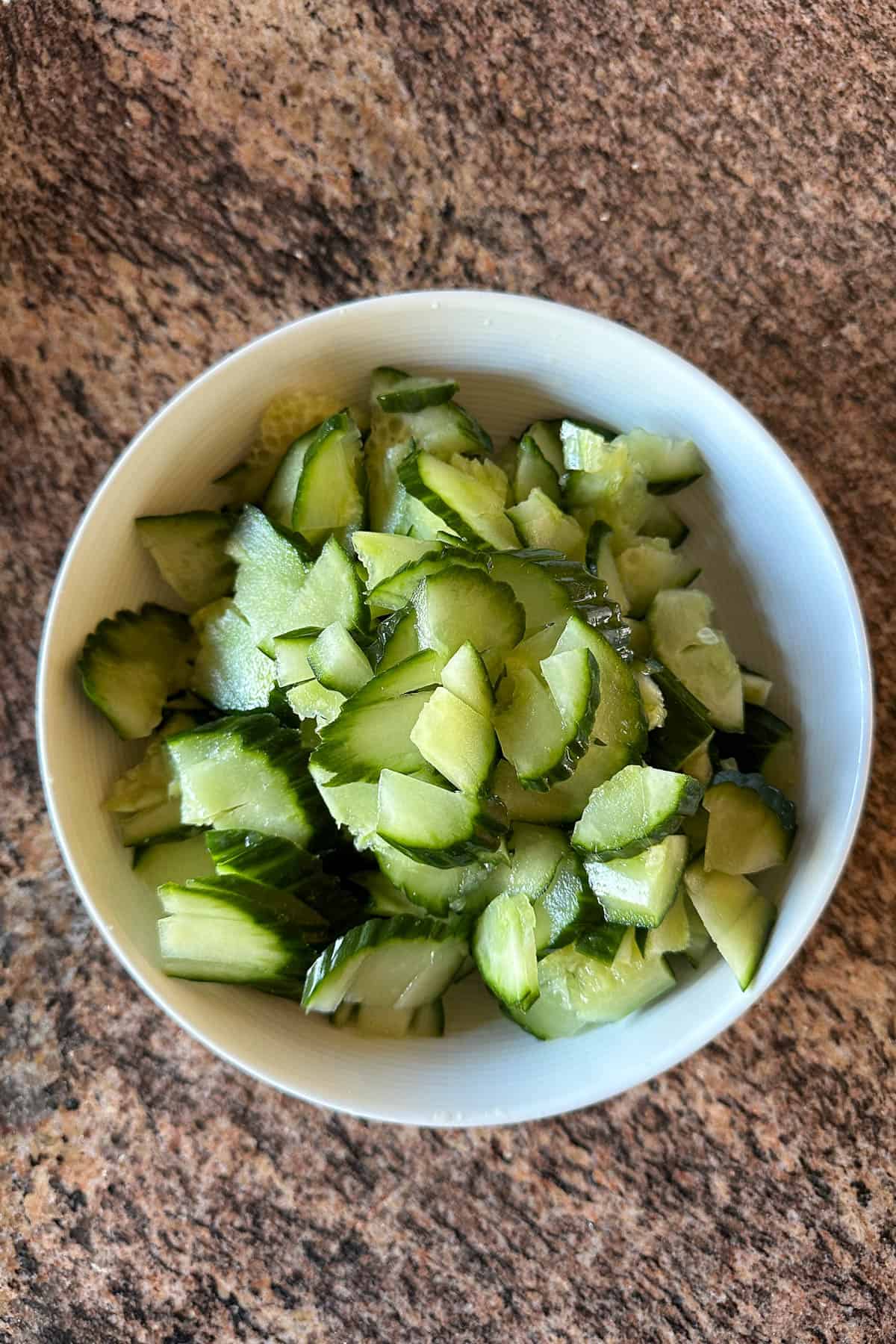 Smashed cucumbers.