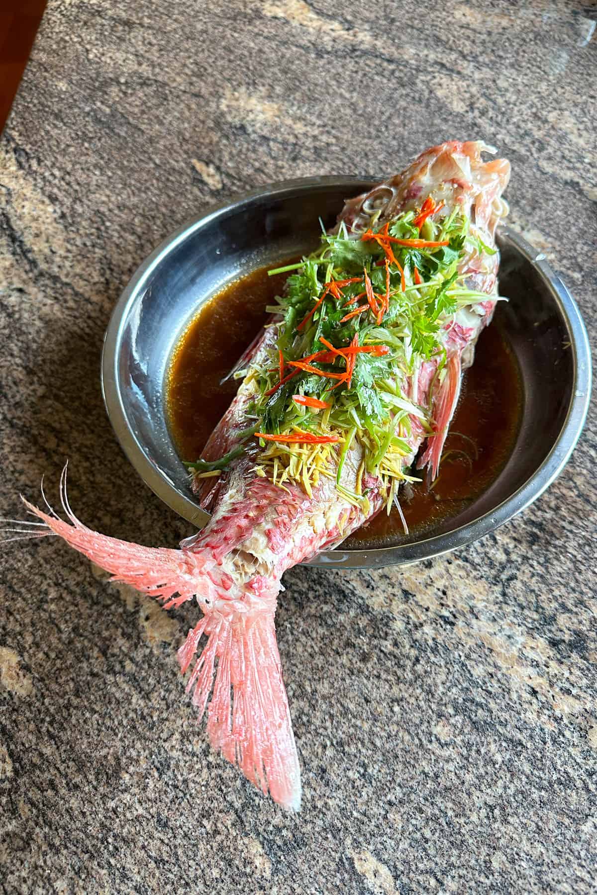 Chinese Steamed Fish.