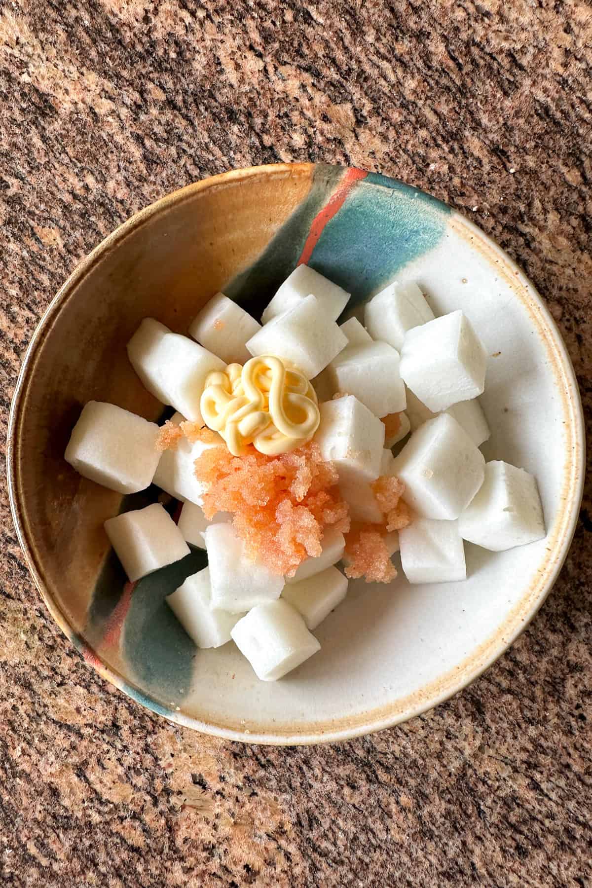 Making mentaiko hanpen.