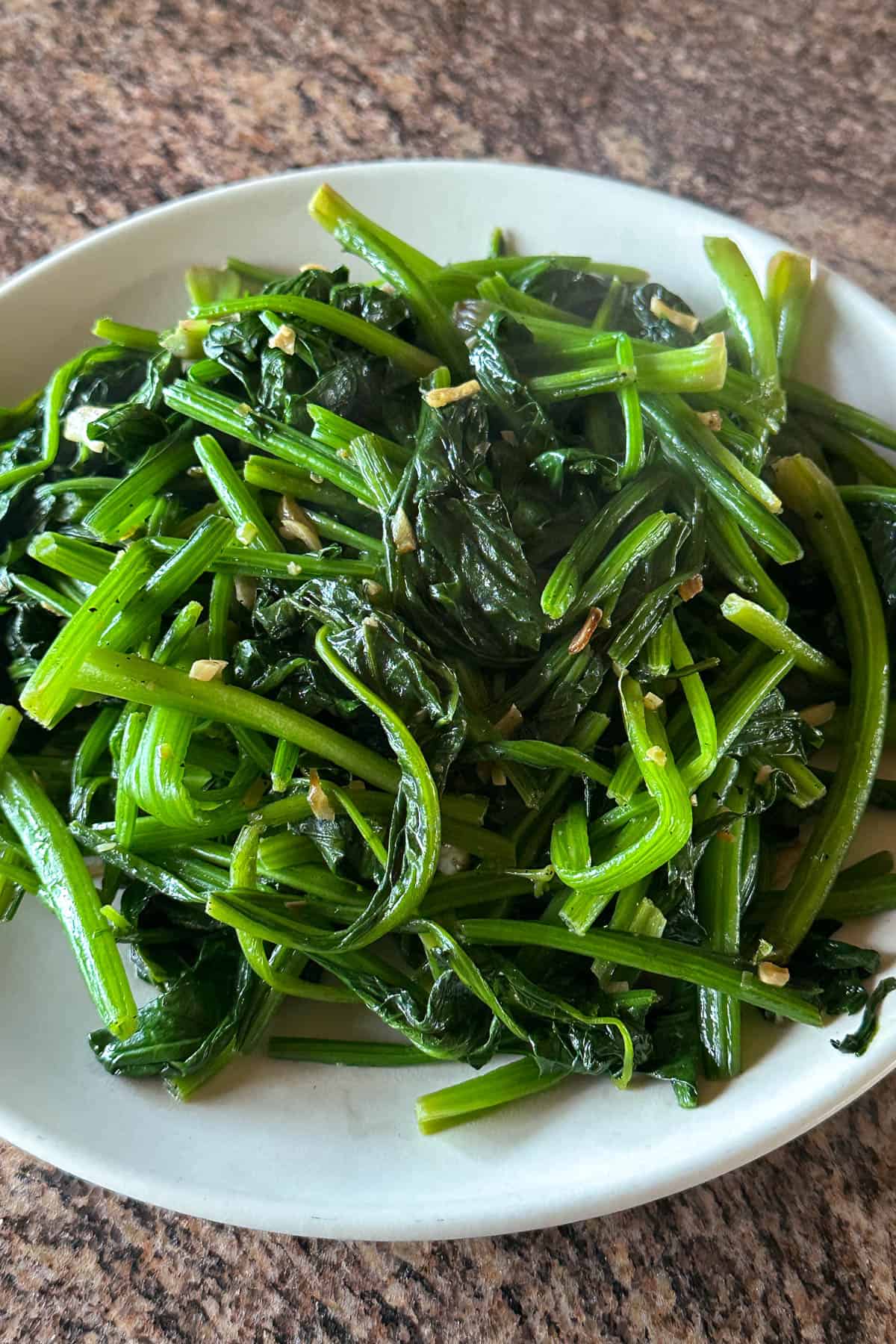 Taiwan Spinach stir fry.