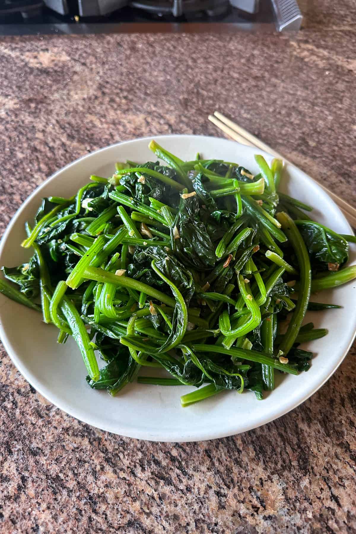 Taiwan Spinach stir fry.