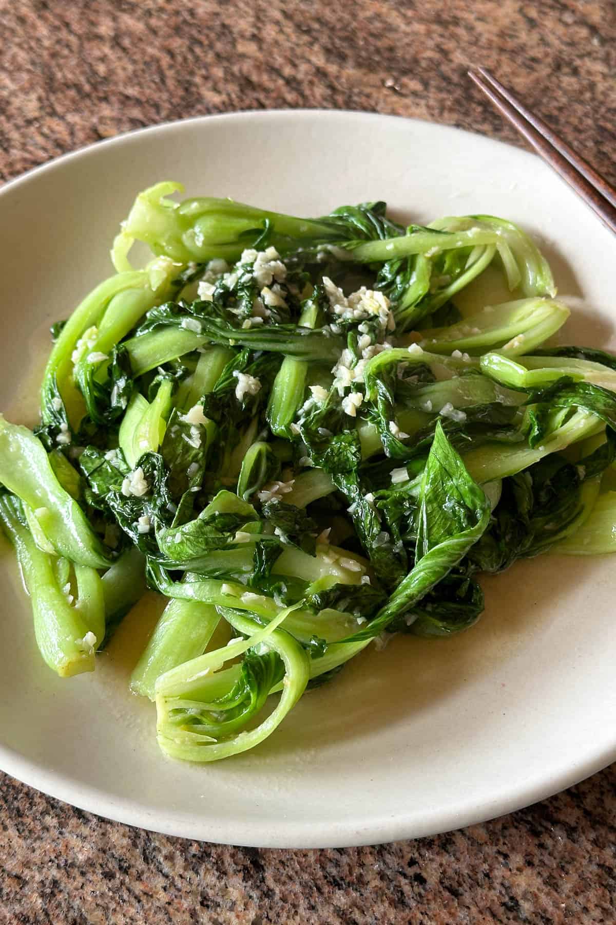 Bok choy stir fry.