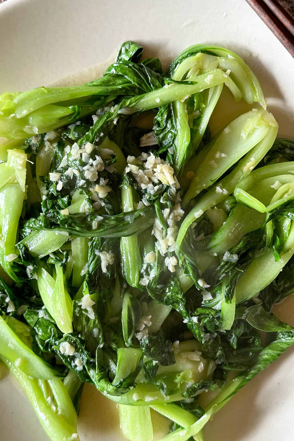 Bok choy stir fry.