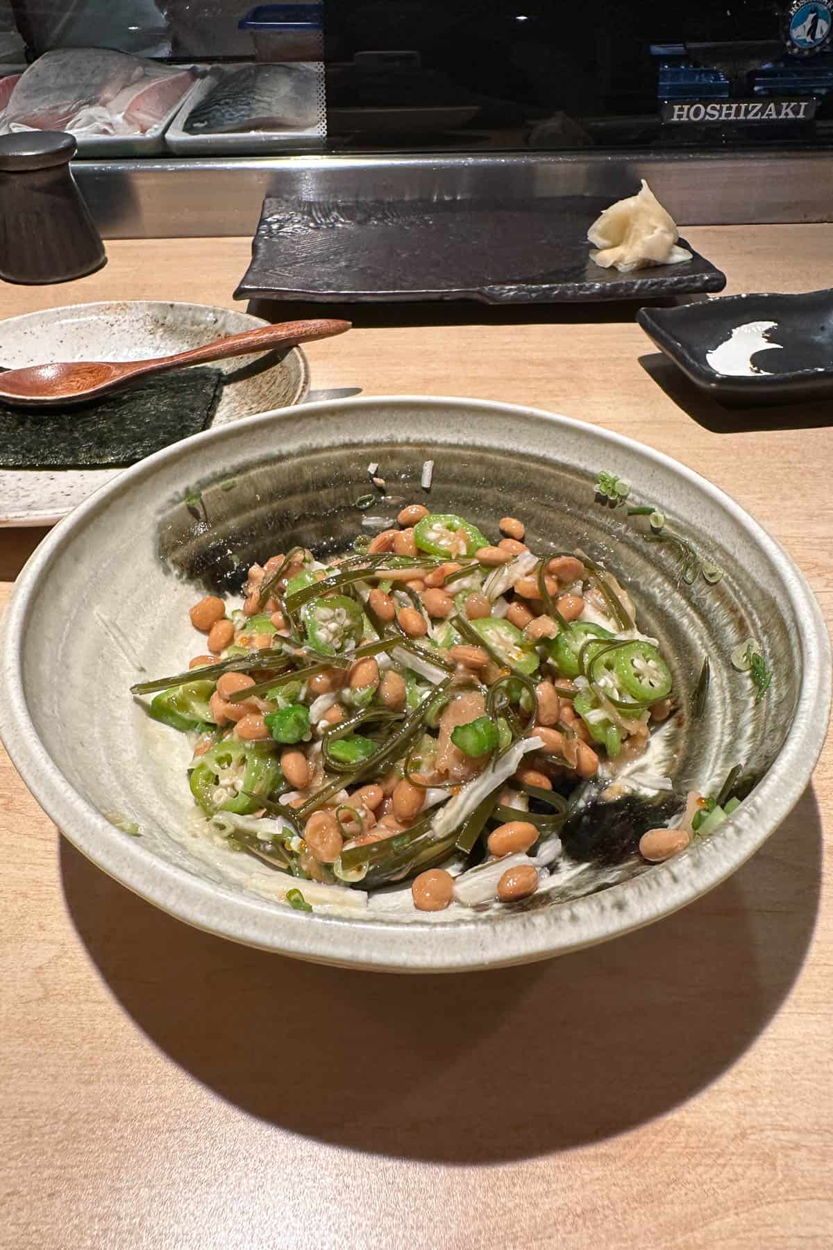 Izakaya Uosan natto bowl.