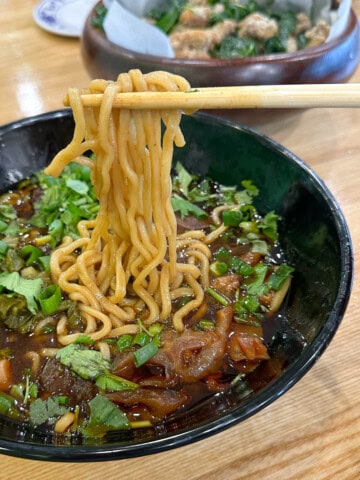 Taiwanese Beef Noodle Soup at Seasons Taiwanese Eatery.