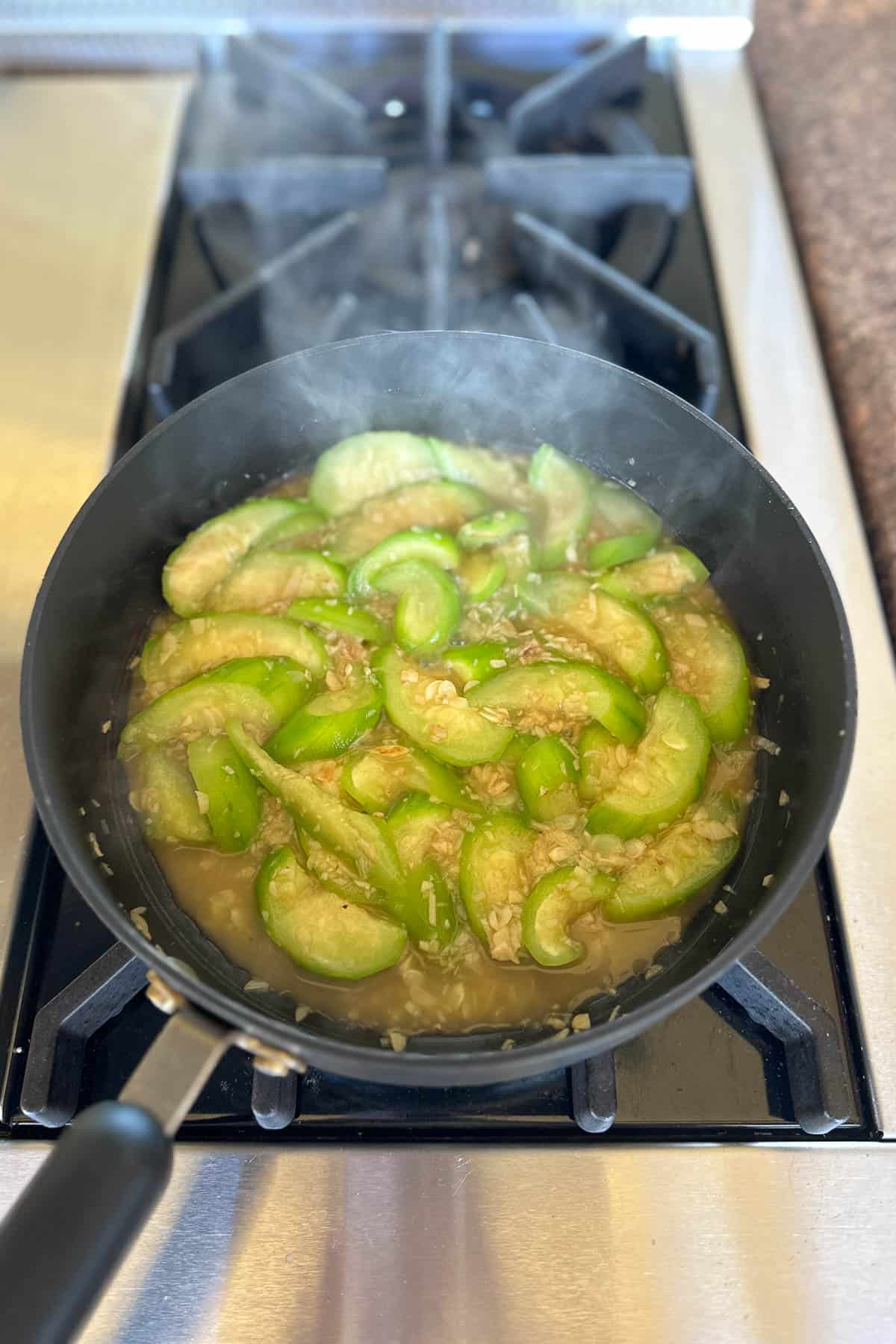 Making Loofah / Luffa Stir Fry.