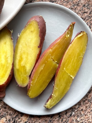 Steamed Hawaiian Sweet Potatoes.