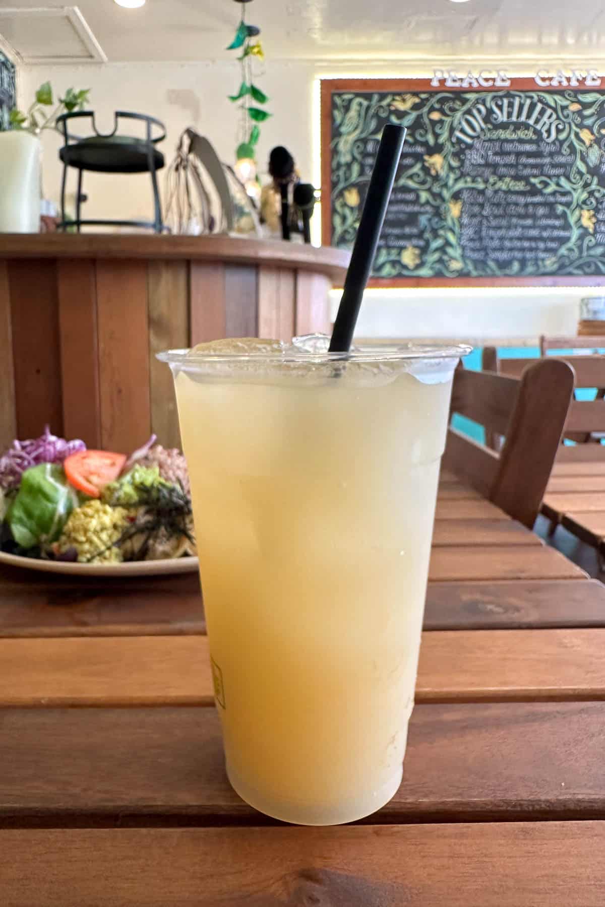 Yuzu Lemonade from Peace Cafe.