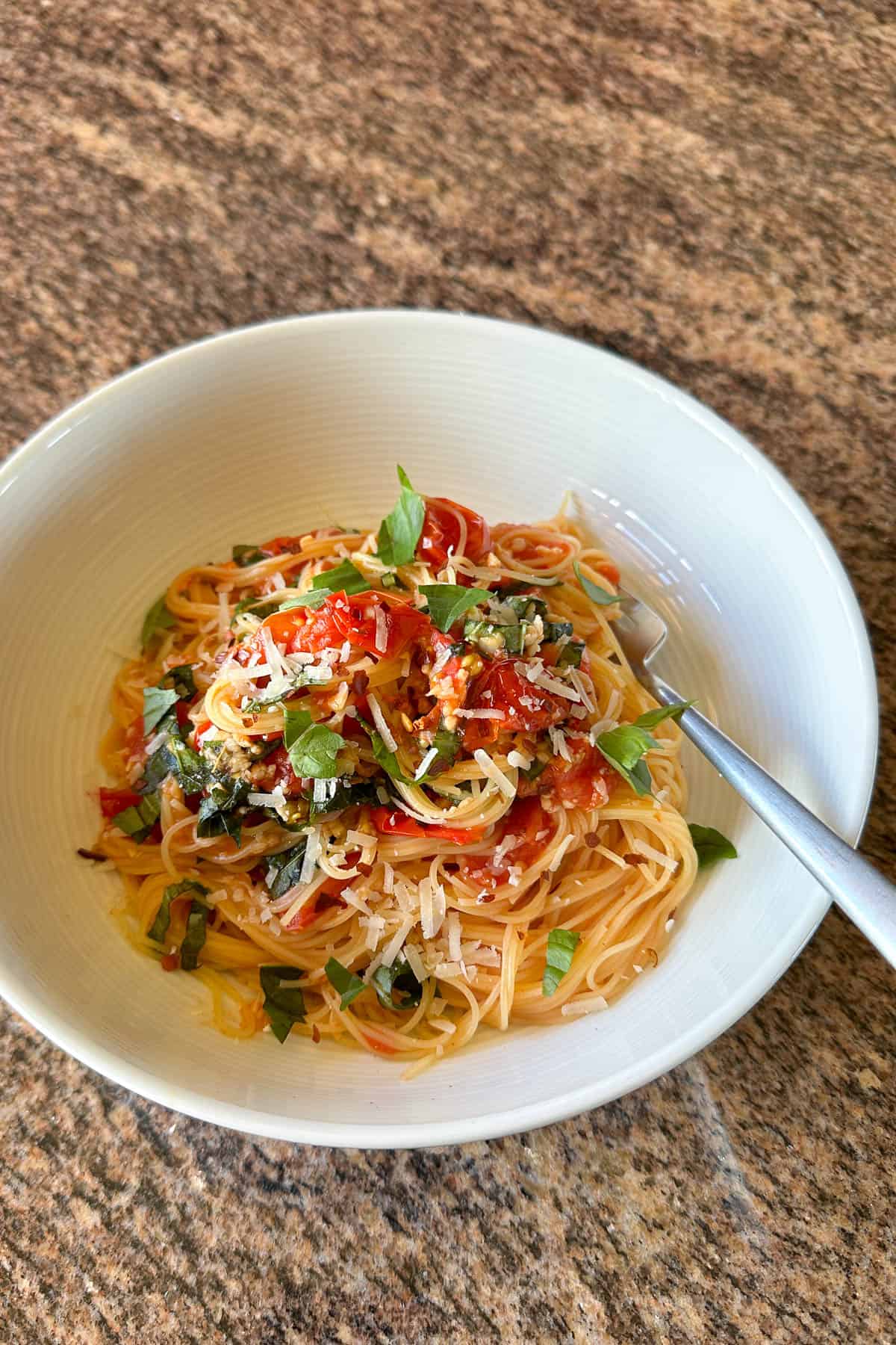 Cherry tomato pasta.