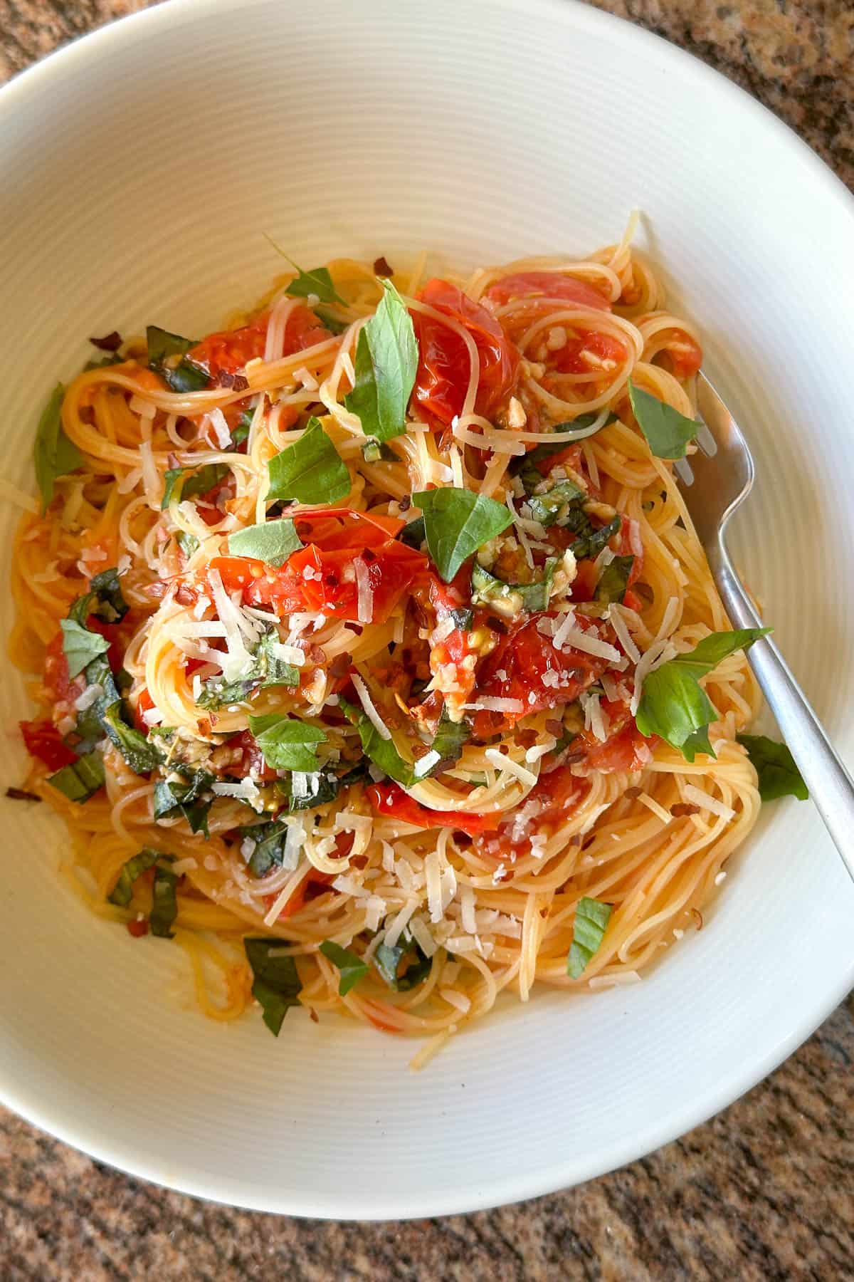 Cherry tomato pasta.