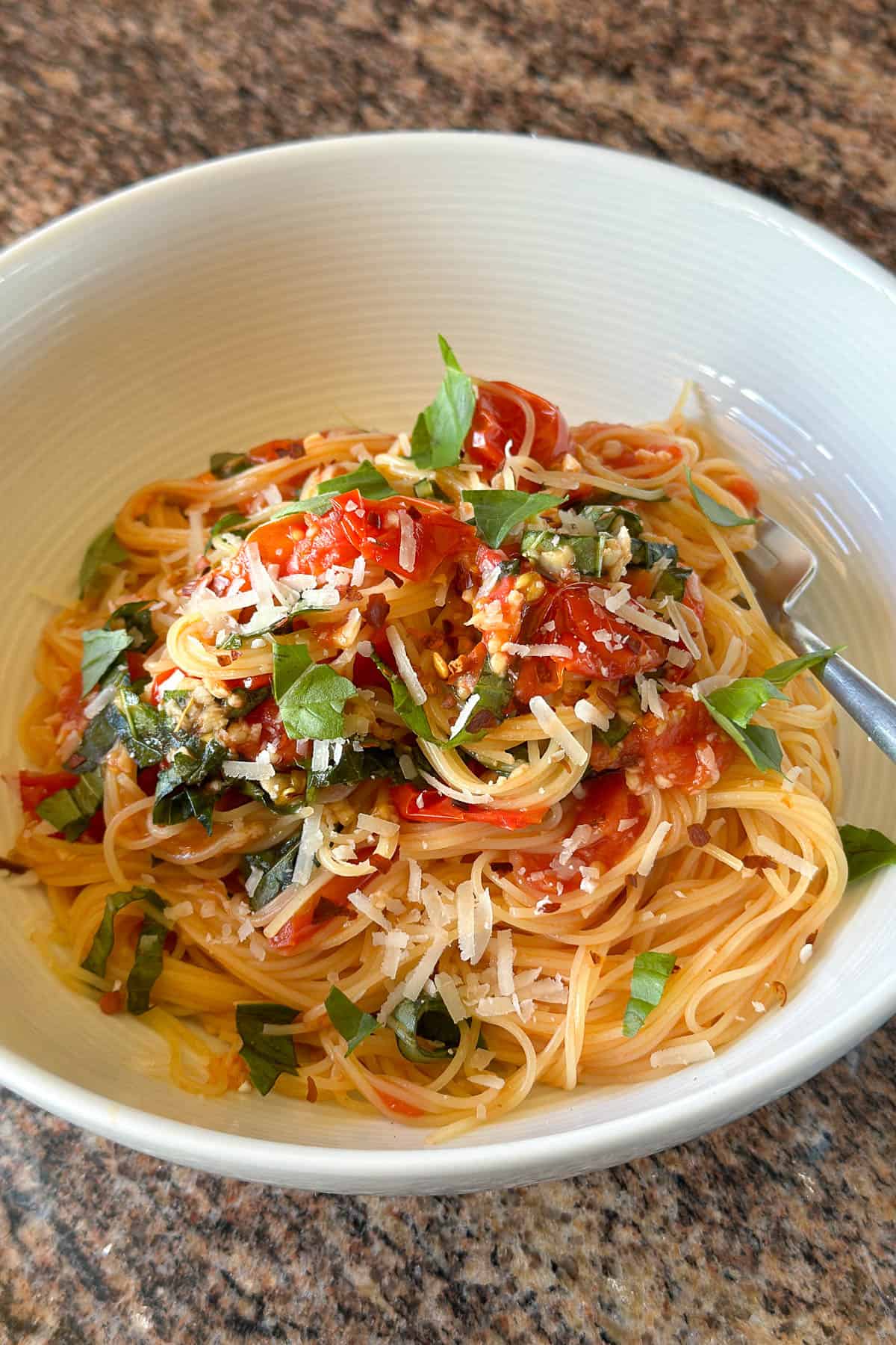 Cherry tomato pasta.