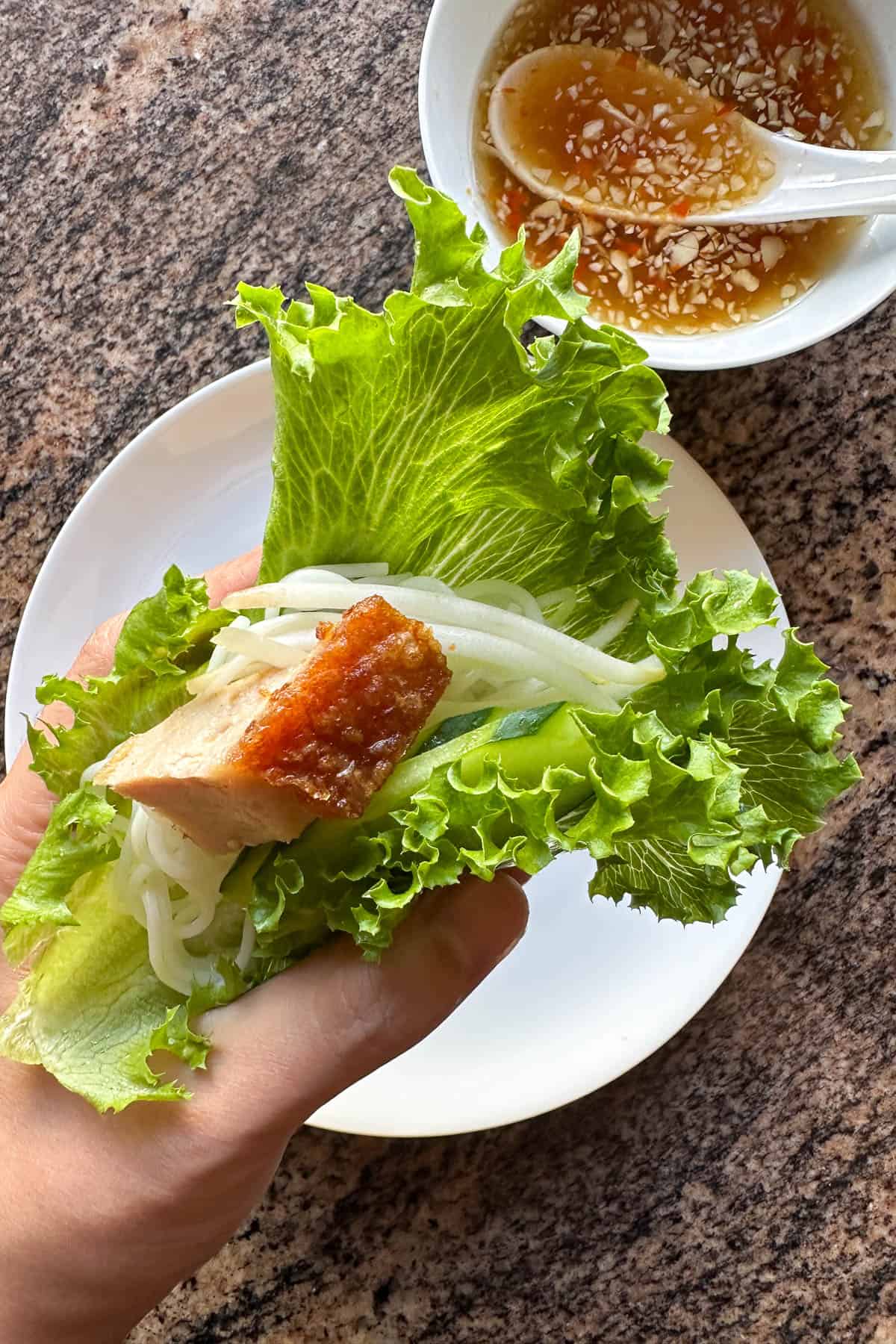 Pork lettuce wraps.