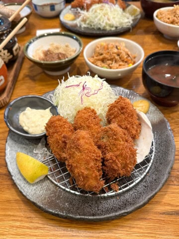 Tonkatsu Tamafuji oyster katsu.