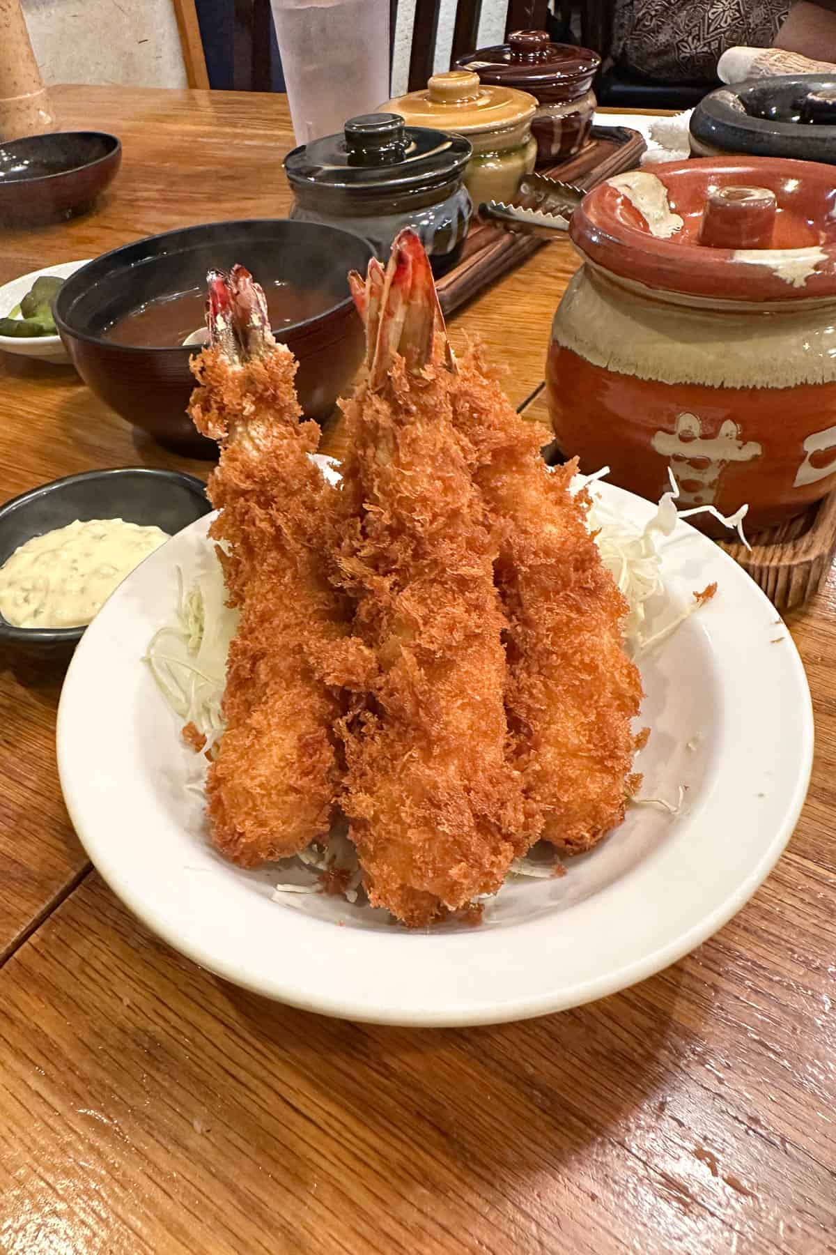 Tonkatsu Tamafuji shrimp katsu.