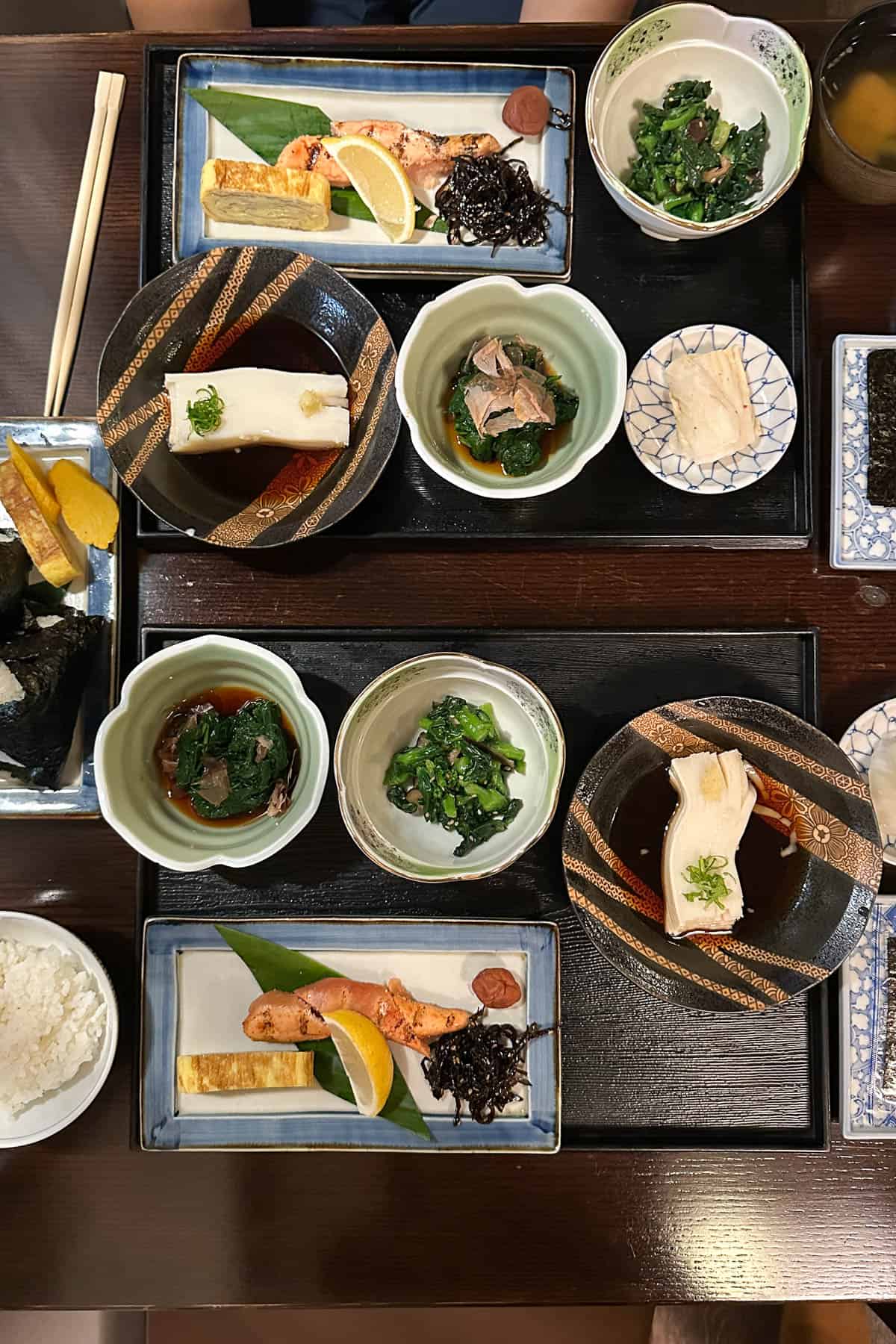 Japanese Breakfast at Yoshitsune Restaurant in Waikiki.