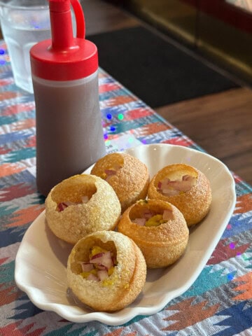 Tadka Indian Cuisine pani puri.