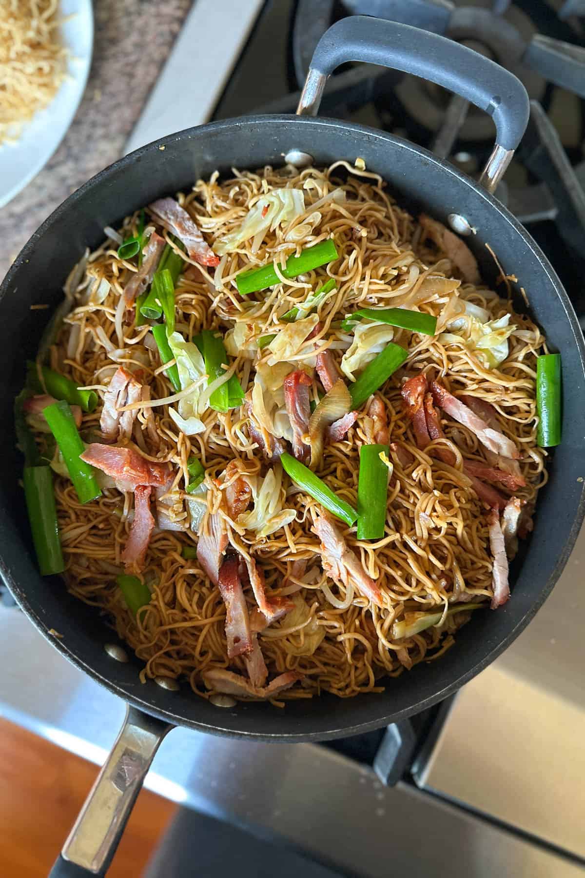 Char siu chow mein.