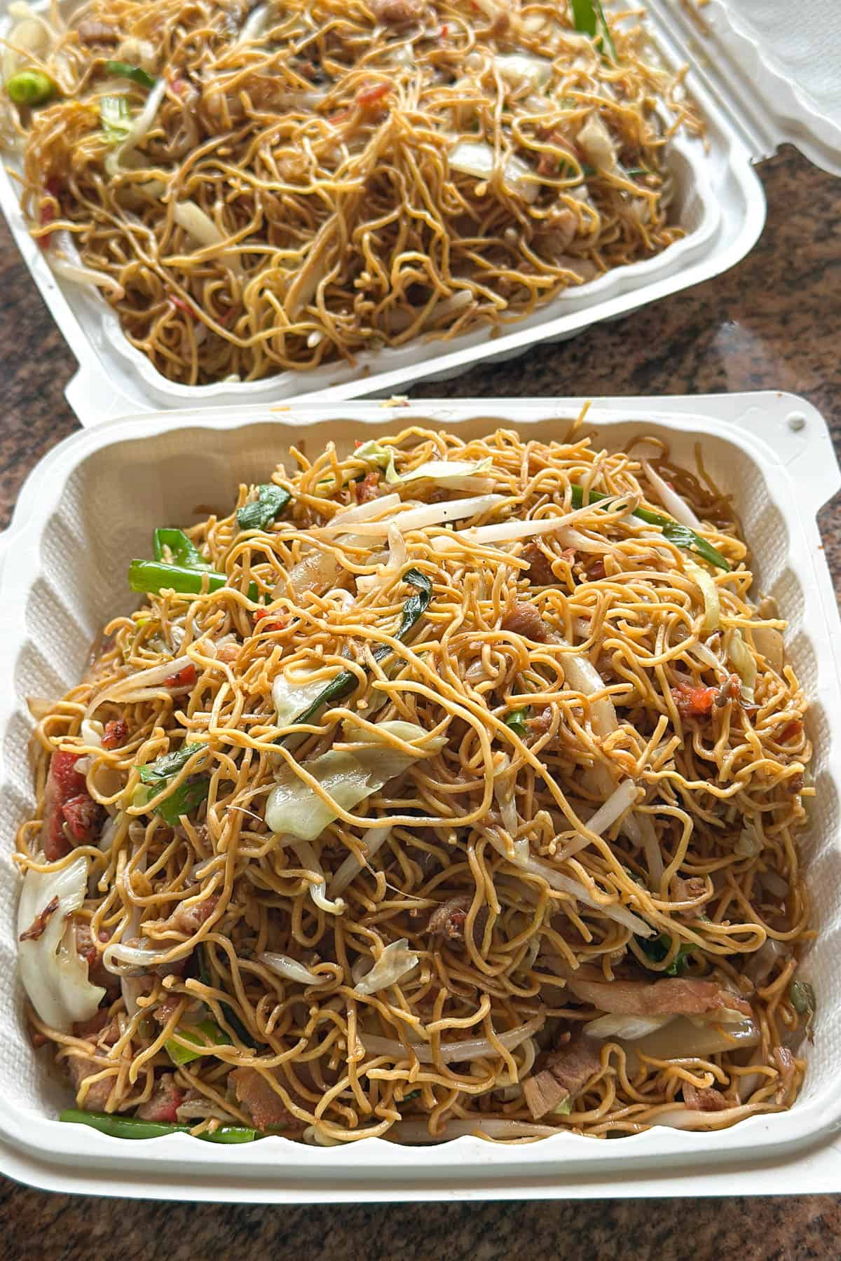 Char siu gon lon mein / char siu chow mein from Happy Day in Kaimuki.
