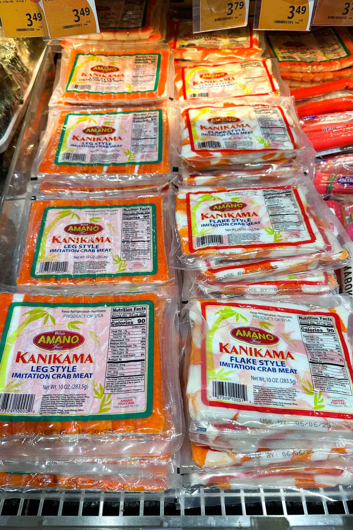 Imitation crab meat.
