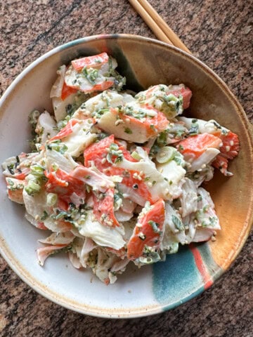 Imitation crab salad.